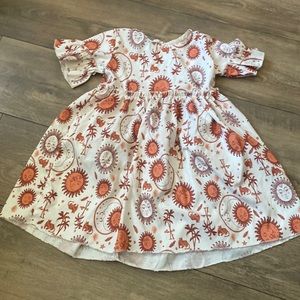 100 Sun Moon Stars dress size 5 girls